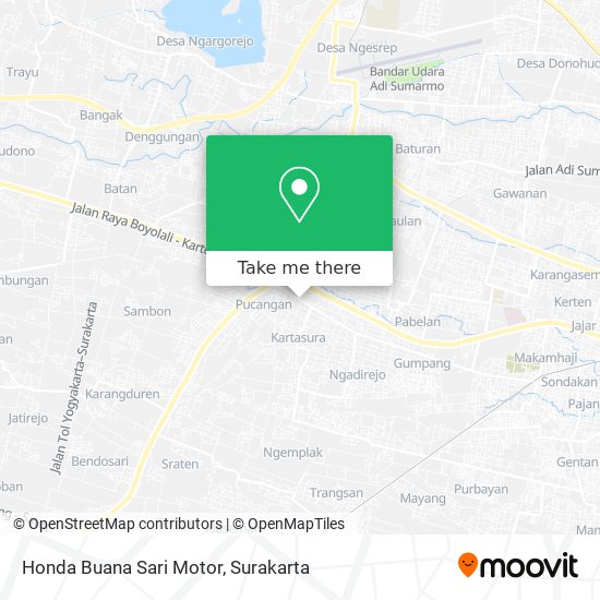 Honda Buana Sari Motor map