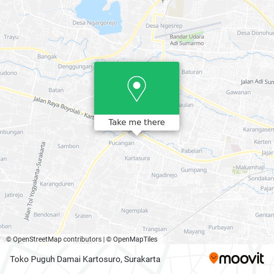Toko Puguh Damai Kartosuro map