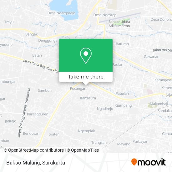 Bakso Malang map