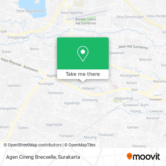 Agen Cireng Brecxelle map