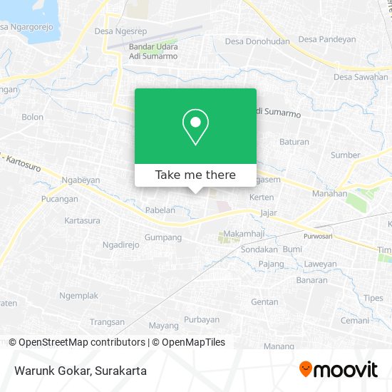 Warunk Gokar map