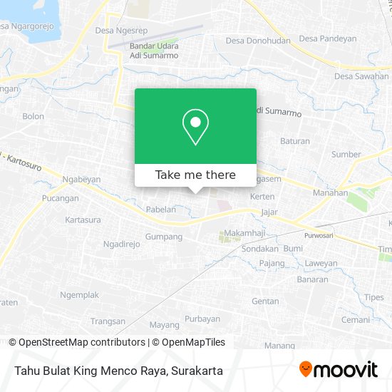 Tahu Bulat King Menco Raya map