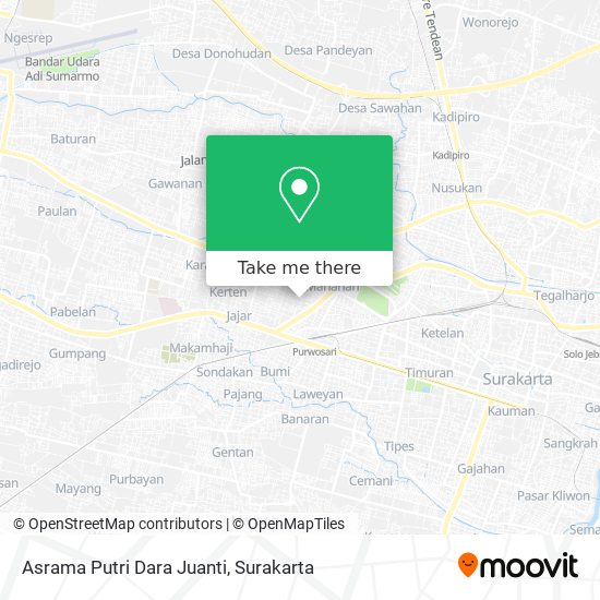 Asrama Putri Dara Juanti map