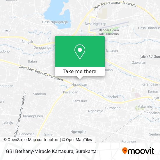 GBI Bethany-Miracle Kartasura map