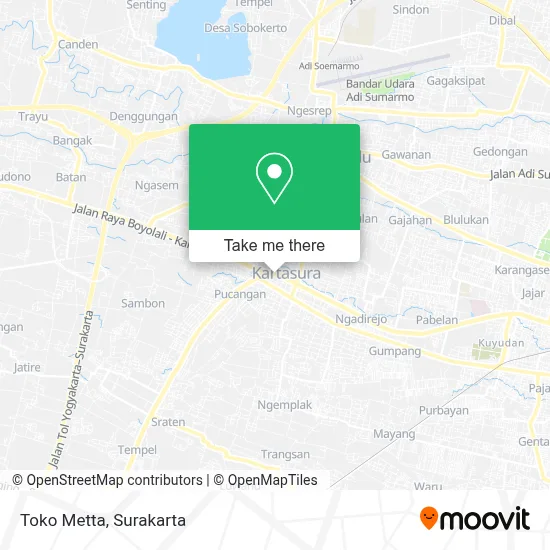 Toko Metta map