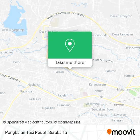 Pangkalan Taxi Pedot map