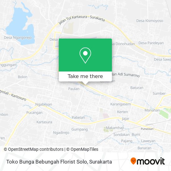 Toko Bunga Bebungah Florist Solo map
