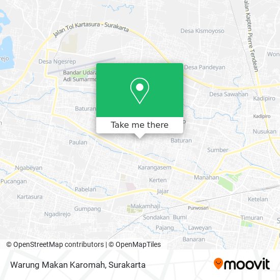 Warung Makan Karomah map