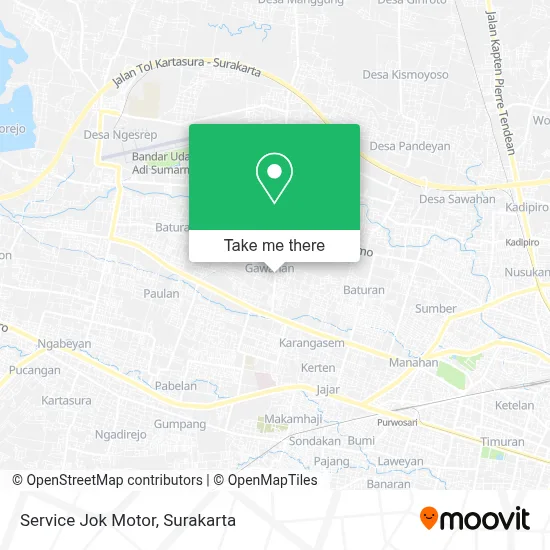 Service Jok Motor map