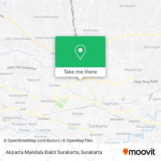 Akparta Mandala Bakti Surakarta map