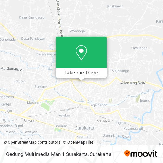 Gedung Multimedia Man 1 Surakarta map