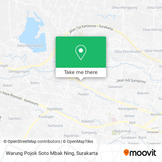 Warung Pojok Soto Mbak Ning map