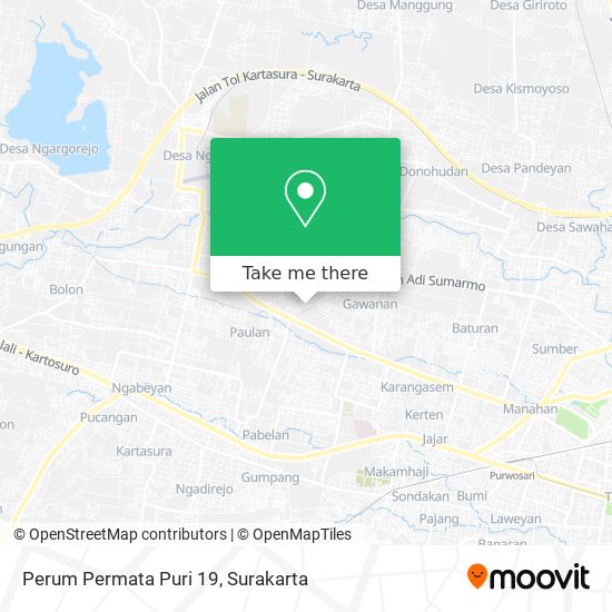 Perum Permata Puri 19 map