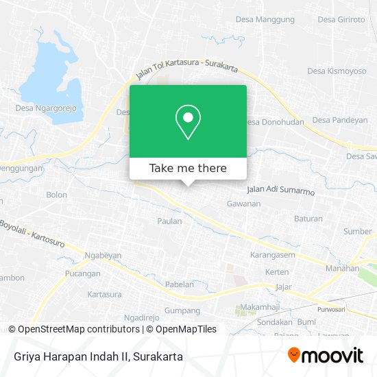 Griya Harapan Indah II map