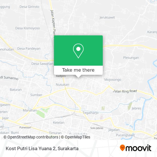 Kost Putri Lisa Yuana 2 map