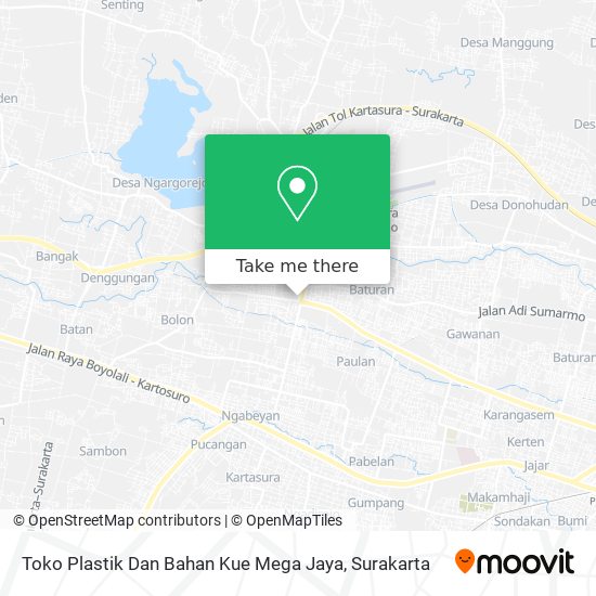 Toko Plastik Dan Bahan Kue Mega Jaya map