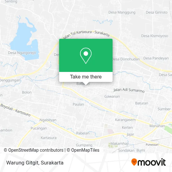 Warung Gitgit map