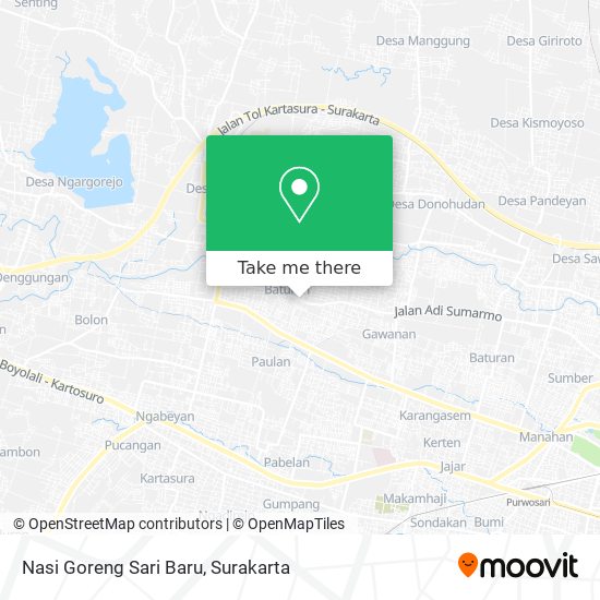 Nasi Goreng Sari Baru map