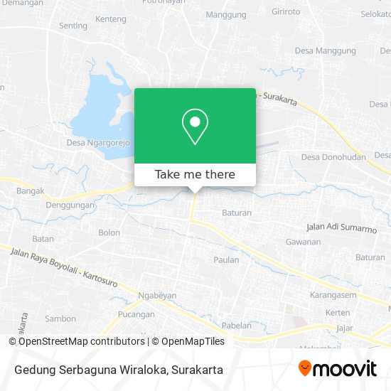 Gedung Serbaguna Wiraloka map