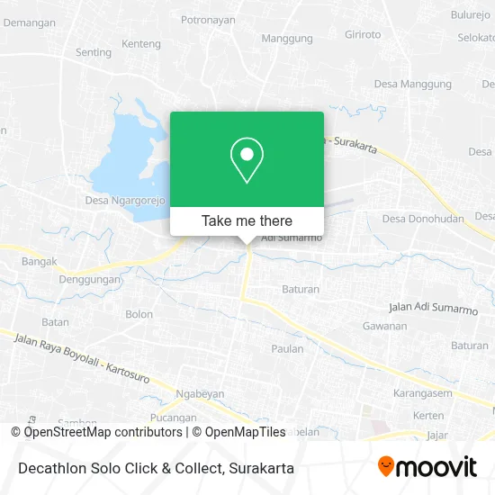 Decathlon Solo Click & Collect map