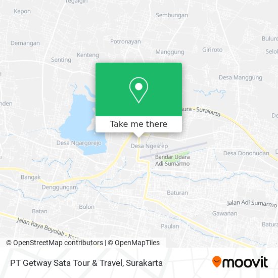 PT Getway Sata Tour & Travel map