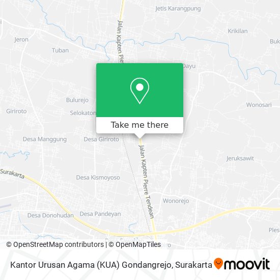 Kantor Urusan Agama (KUA) Gondangrejo map