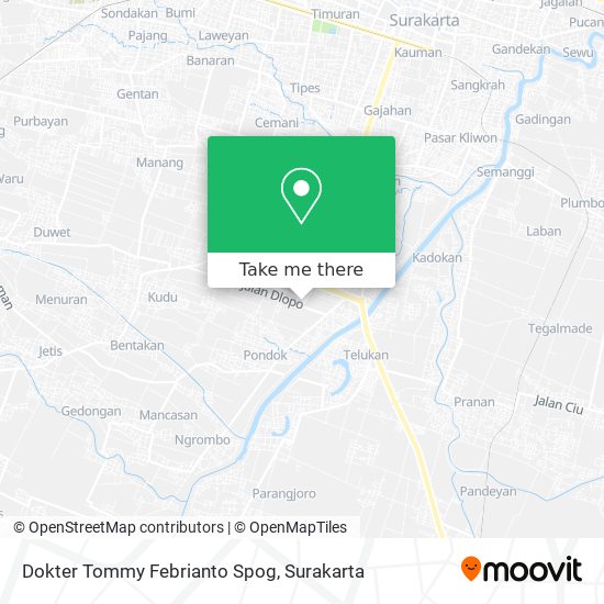 Dokter Tommy Febrianto Spog map