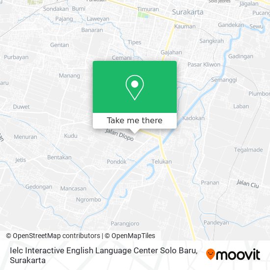 Ielc Interactive English Language Center Solo Baru map