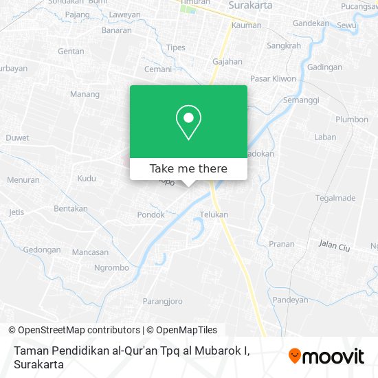 Taman Pendidikan al-Qur'an Tpq al Mubarok I map