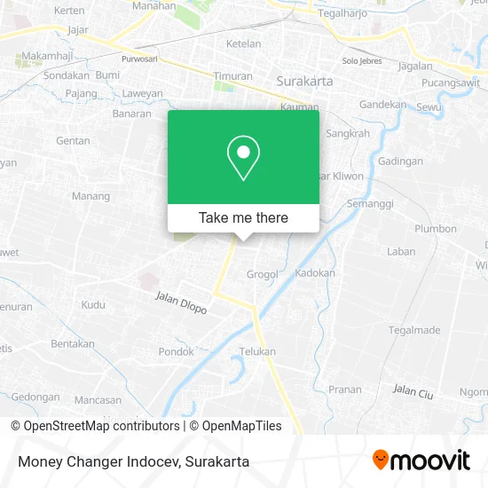 Money Changer Indocev map