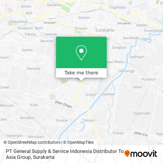 PT General Supply & Service Indonesia Distributor To Asia Group map