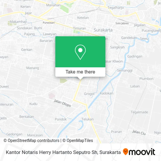 Kantor Notaris Herry Hartanto Seputro Sh map