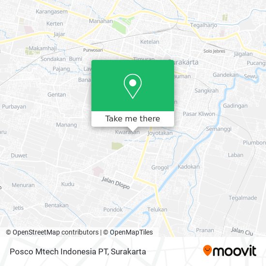 Posco Mtech Indonesia PT map