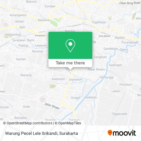 Warung Pecel Lele Srikandi map