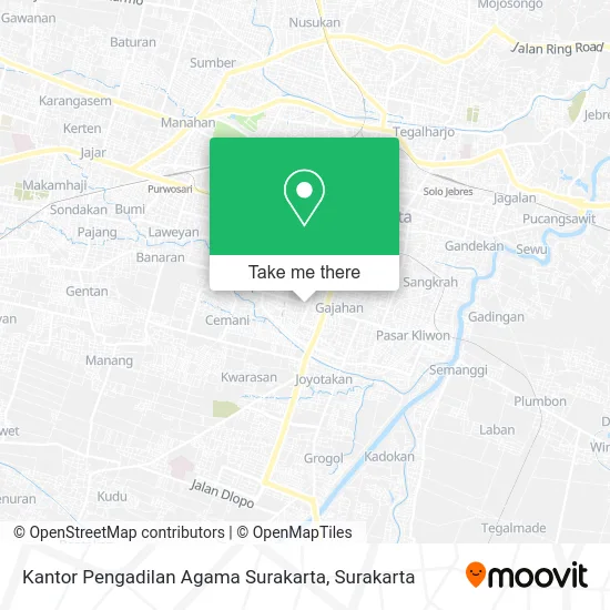 Kantor Pengadilan Agama Surakarta map