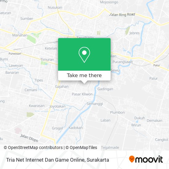 Tria Net Internet Dan Game Online map