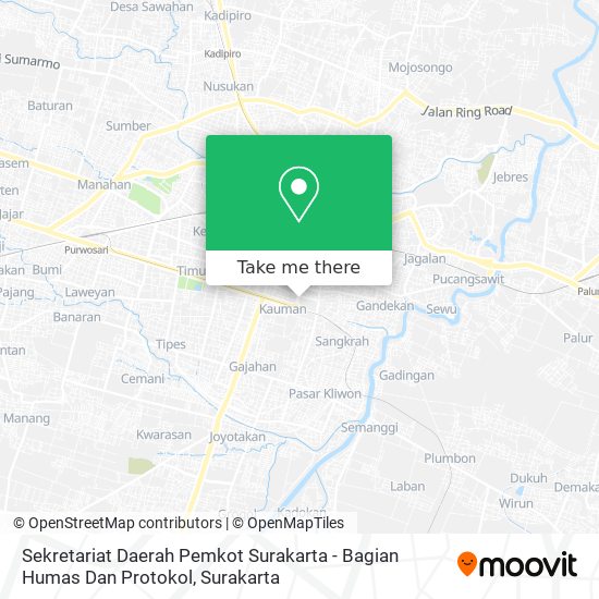 Sekretariat Daerah Pemkot Surakarta - Bagian Humas Dan Protokol map