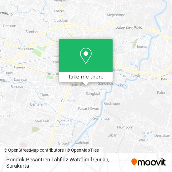 Pondok Pesantren Tahfidz Wata'limil Qur'an map