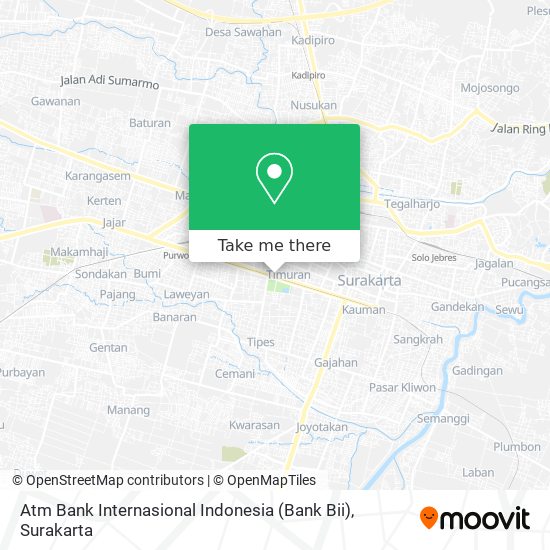 Atm Bank Internasional Indonesia (Bank Bii) map