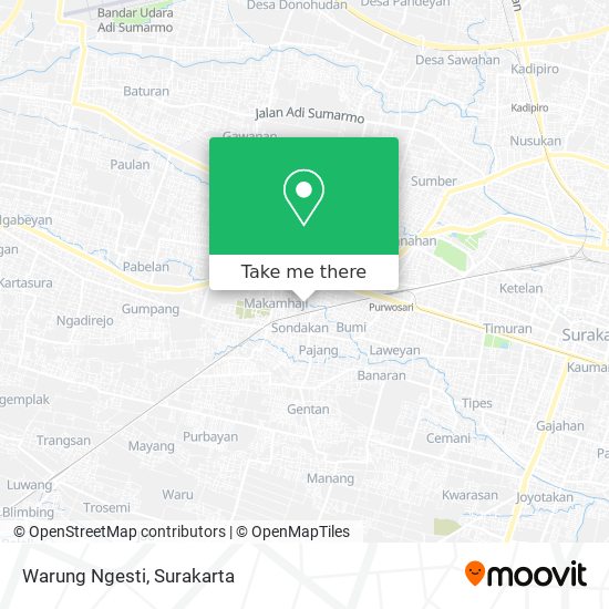 Warung Ngesti map