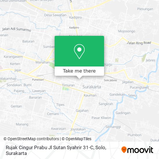 Rujak Cingur Prabu Jl Sutan Syahrir 31-C, Solo map