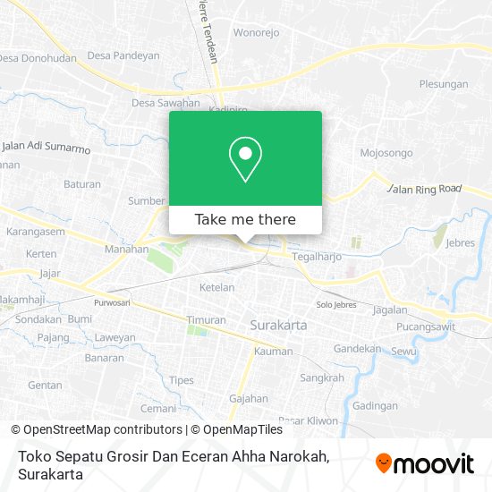 Toko Sepatu Grosir Dan Eceran Ahha Narokah map