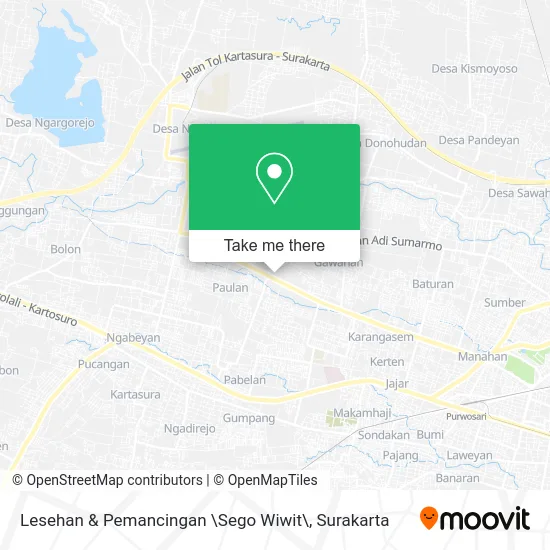 Lesehan & Pemancingan \Sego Wiwit\ map