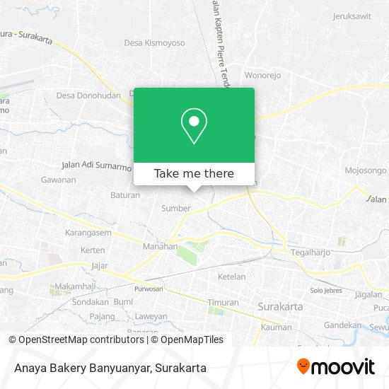 Anaya Bakery Banyuanyar map