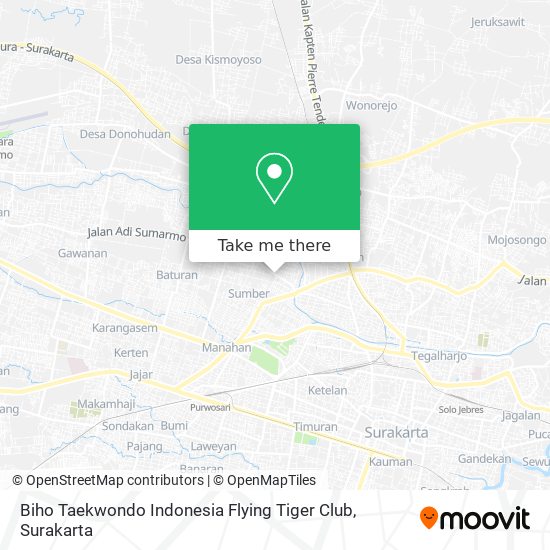 Biho Taekwondo Indonesia Flying Tiger Club map