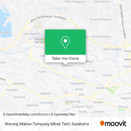 Warung Makan Tumpang Mbak Tarti map