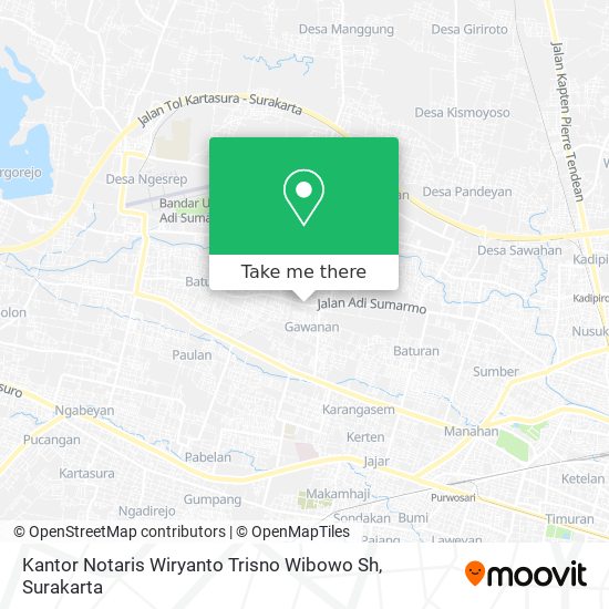 Kantor Notaris Wiryanto Trisno Wibowo Sh map