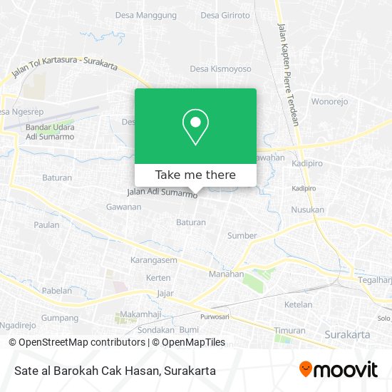 Sate al Barokah Cak Hasan map
