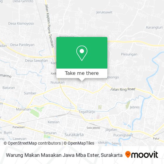Warung Makan Masakan Jawa Mba Ester map