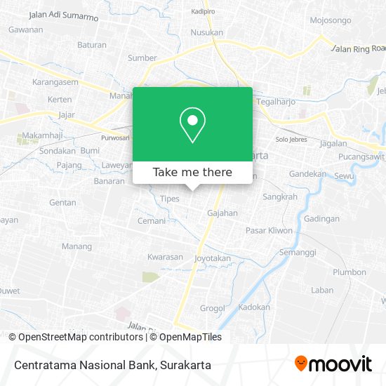 Centratama Nasional Bank map